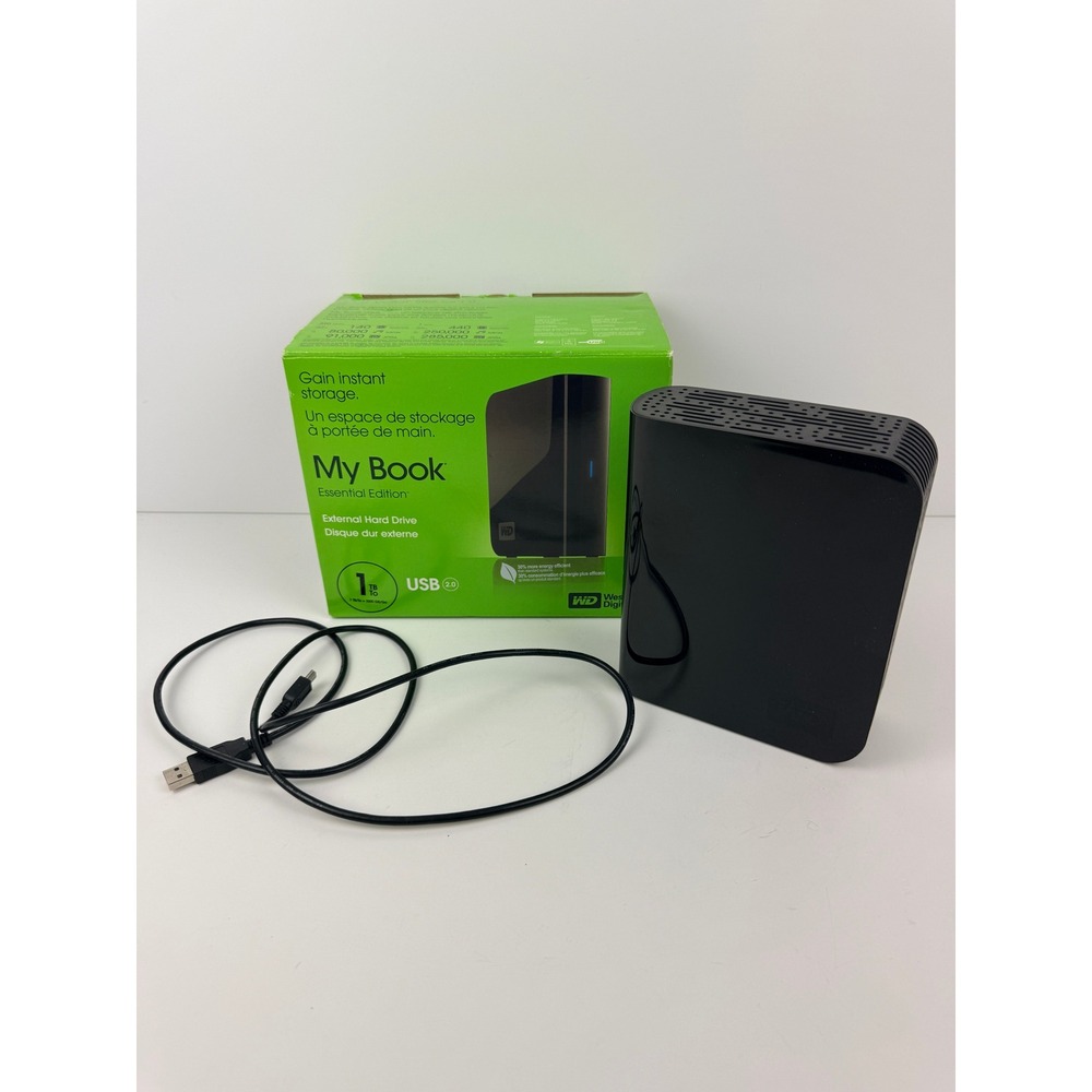 Western Digital My Book Essential 1TB External Hard Drive USB 2.0 WD10000H1U-00